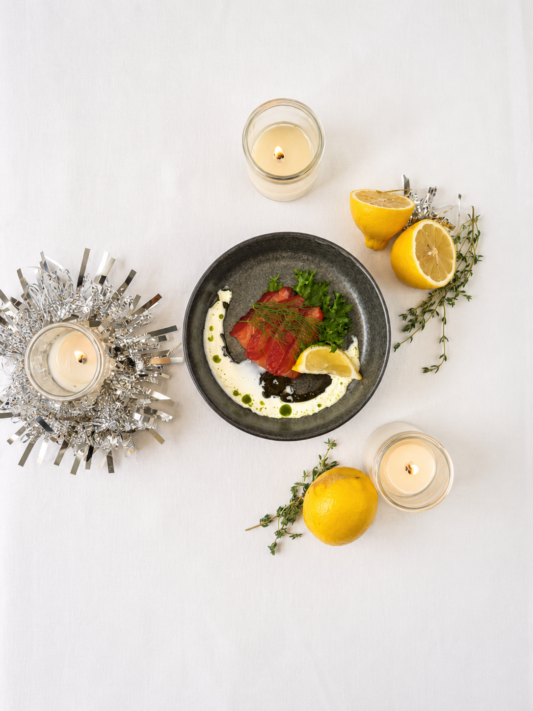 Laks med citron og urter